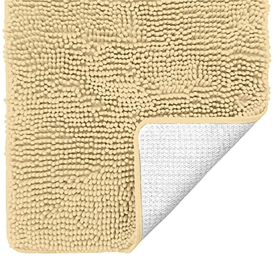 Gorilla Grip Soft Absorbent Plush Bath Rug Mat, 60x17 Runner, Microfiber Dries Quickly, Luxury for $40 Gorilla Grip Soft Absorbent Plush Bath Rug Mat, 60x17 Runner, Microfiber Dries Quickly, Luxury for $40
