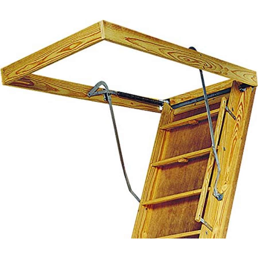 Louisville Ladder 30 by 60-Inch Big Boy Attic Ladder, 8-10-Foot Ceiling Height, 350-Pound Capacity, for $236 Louisville Ladder 30 by 60-Inch Big Boy Attic Ladder, 8-10-Foot Ceiling Height, 350-Pound Capacity, for $236