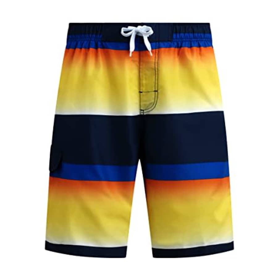 Kanu Surf Men's Standard Mirage Swim Trunks (Regular & Extended Sizes), Waterfront Navy/Orange, for $11 Kanu Surf Men's Standard Mirage Swim Trunks (Regular & Extended Sizes), Waterfront Navy/Orange, for $11