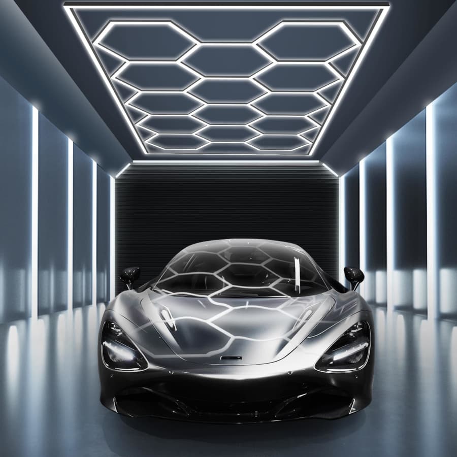 Hexagon 720W LED 14-Piece Garage Light: $112.57