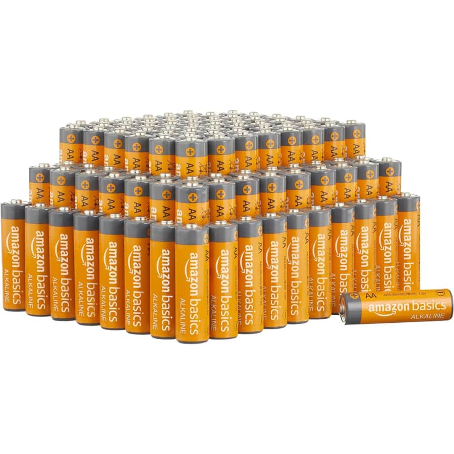 Amazon Basics AA Alkaline High-Performance Batteries 100-Pack for $27