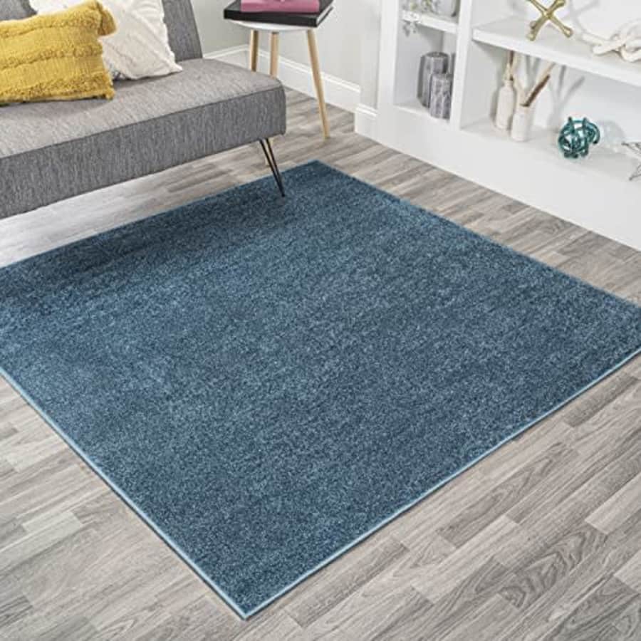 JONATHAN Y SEU100H-6SQ Haze Solid Low-Pile Indoor Area Rug, Coastal, Bohemian, Minimalist, Classic, for $85 JONATHAN Y SEU100H-6SQ Haze Solid Low-Pile Indoor Area Rug, Coastal, Bohemian, Minimalist, Classic, for $85