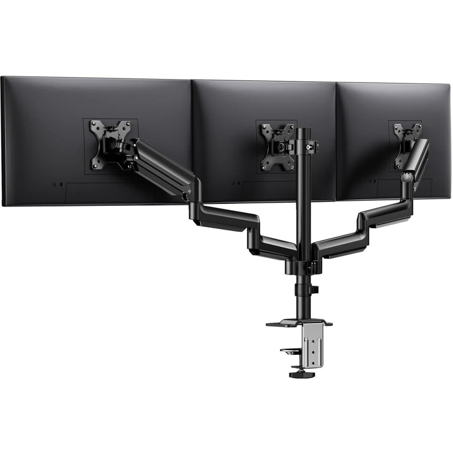 ErGear Triple Monitor Mount Stand for 13" to 27" Screens for $44 ErGear Triple Monitor Mount Stand for 13" to 27" Screens for $44