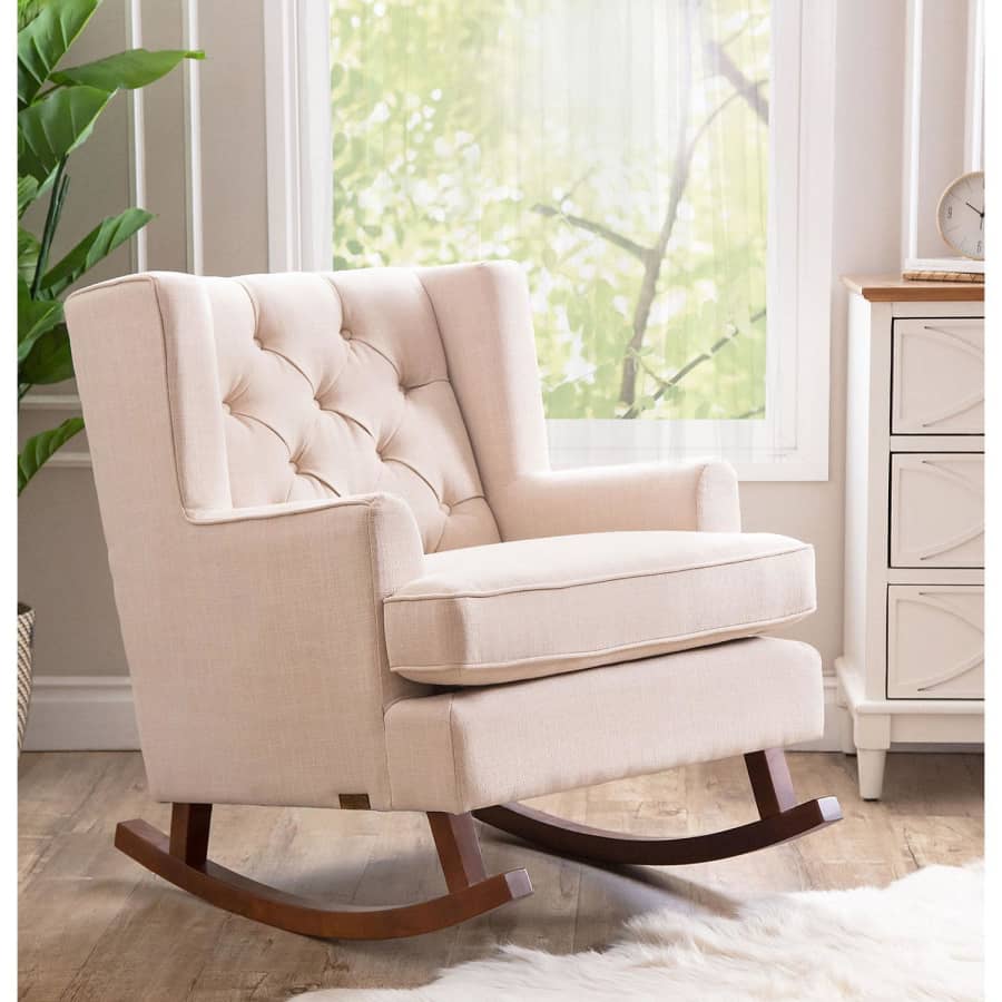 Abbyson Living Elena Fabric Rocker for $300 for members Abbyson Living Elena Fabric Rocker for $300 for members