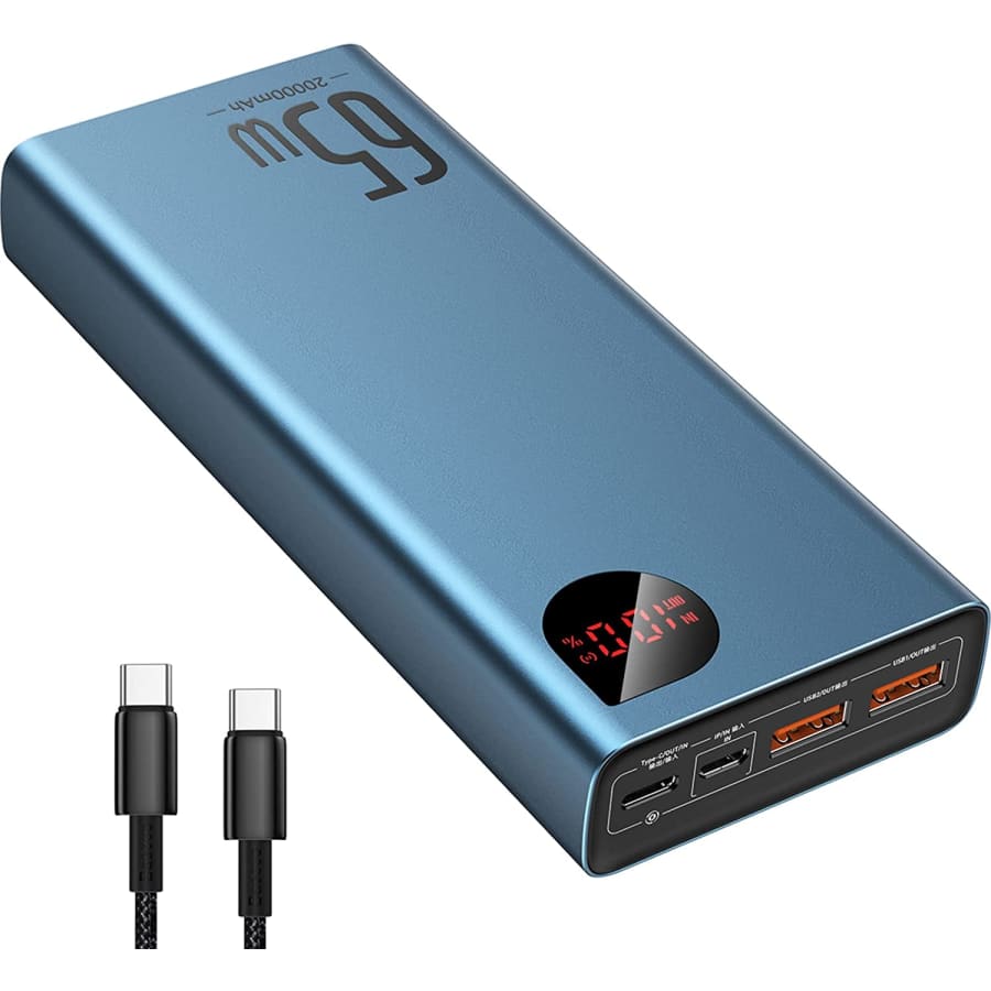 Baseus Adaman 65W 20,000mAh Power Bank: $42