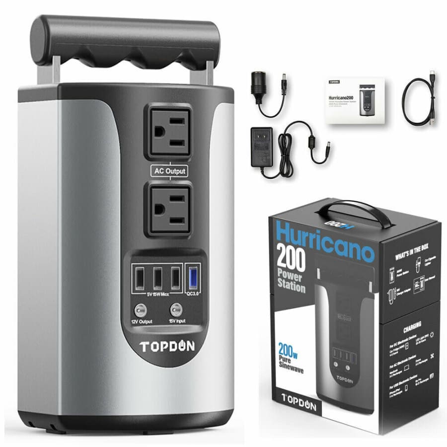 Topdon 200W Portable Power Station for $110