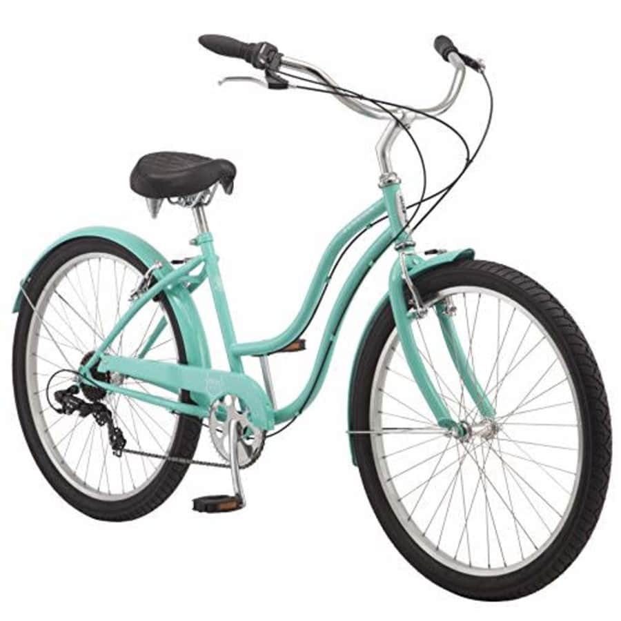 Schwinn Mikko Adult Beach Cruiser Bike, Featuring 17-Inch/Medium Steel Step-Over Frames, 7-Speed for $470