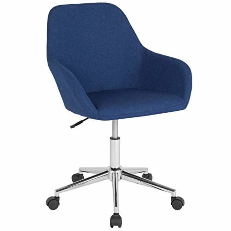 Flash Furniture Cortana Home and Office Mid-Back Chair in Blue Fabric for $92 Flash Furniture Cortana Home and Office Mid-Back Chair in Blue Fabric for $92