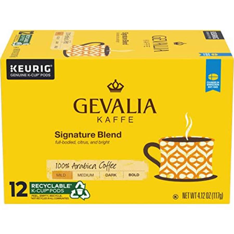Gevalia Signature Blend Mild Roast K-Cup Coffee Pods (72 Pods, 6 Packs of 12) for $61