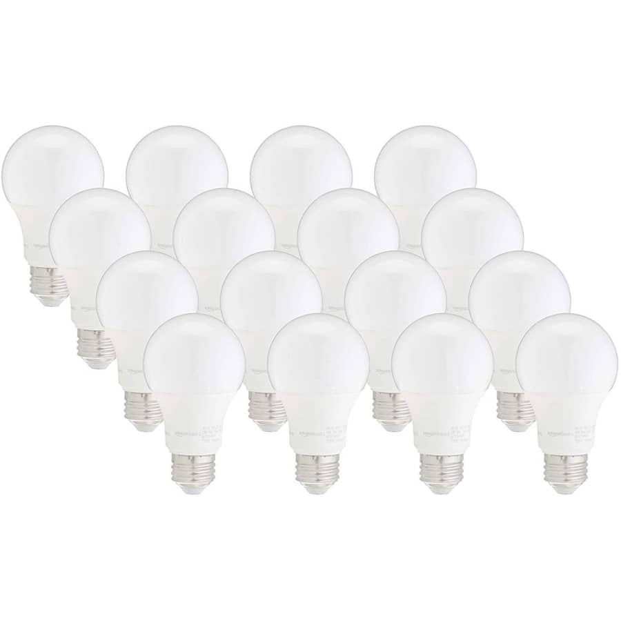 AmazonBasics 75W-Equivalent A19 LED Light Bulb 16-Pack for $34