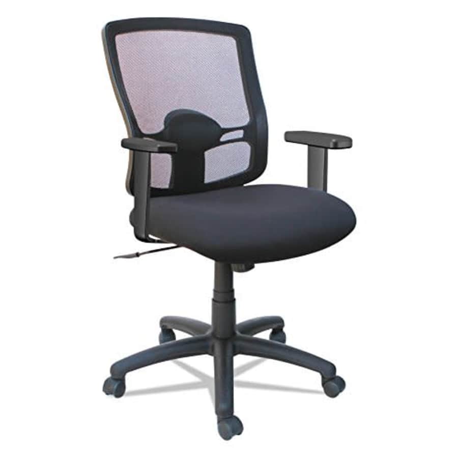Alera Etros Series Mesh Mid-Back Petite Swivel/Tilt Chair, Black for $98