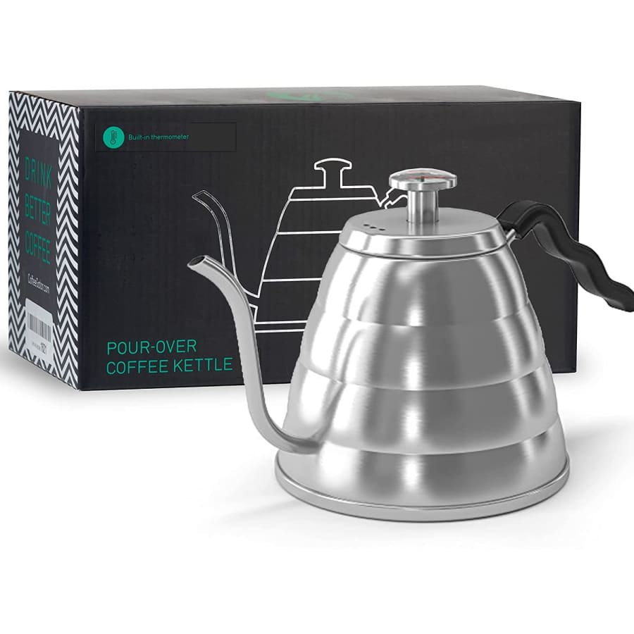 Coffee Gator 34-oz. Gooseneck Kettle with Thermometer for $19 w/ Prime
