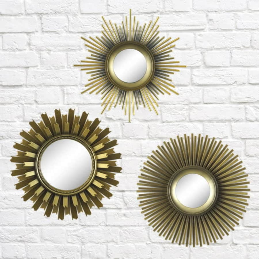 Better Homes & Gardens 3-Piece Sunburst Mirror Set for $15 Better Homes & Gardens 3-Piece Sunburst Mirror Set for $15