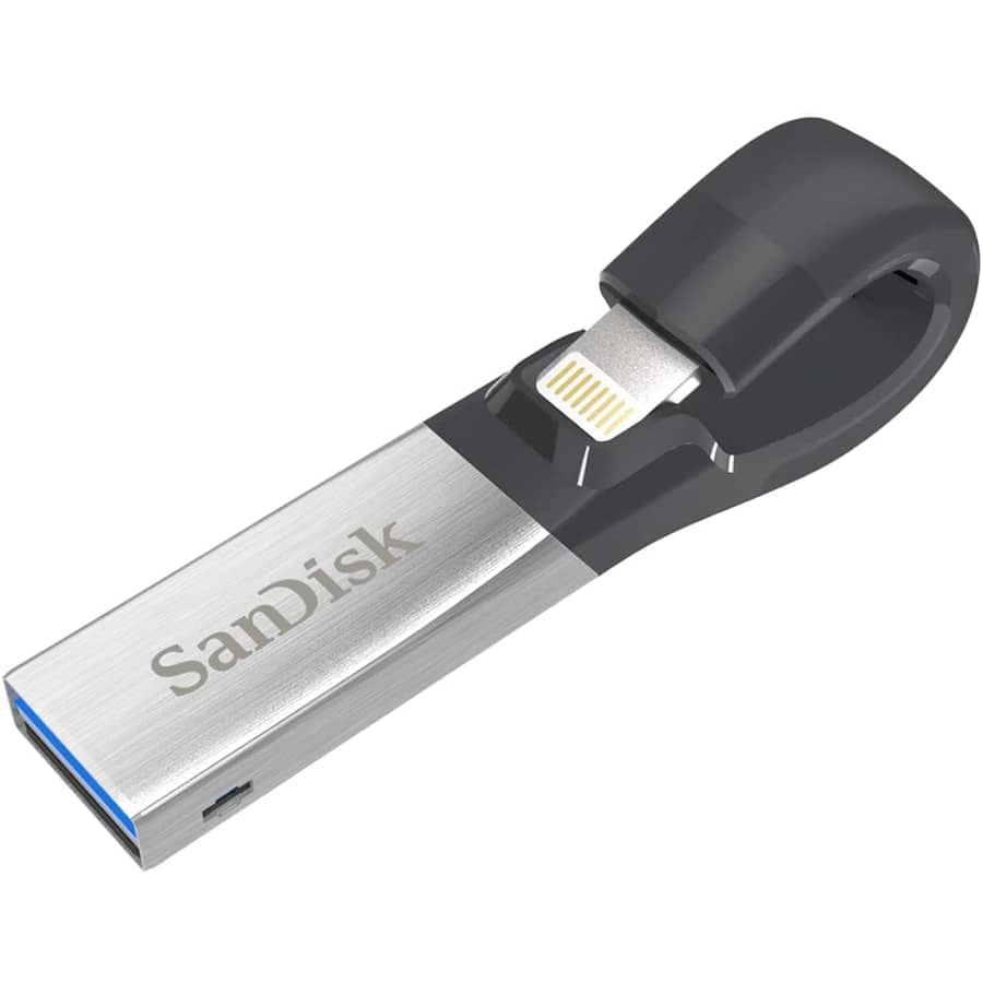SanDisk iXpand 64GB USB 3.0 Lightning Flash Drive for $21
