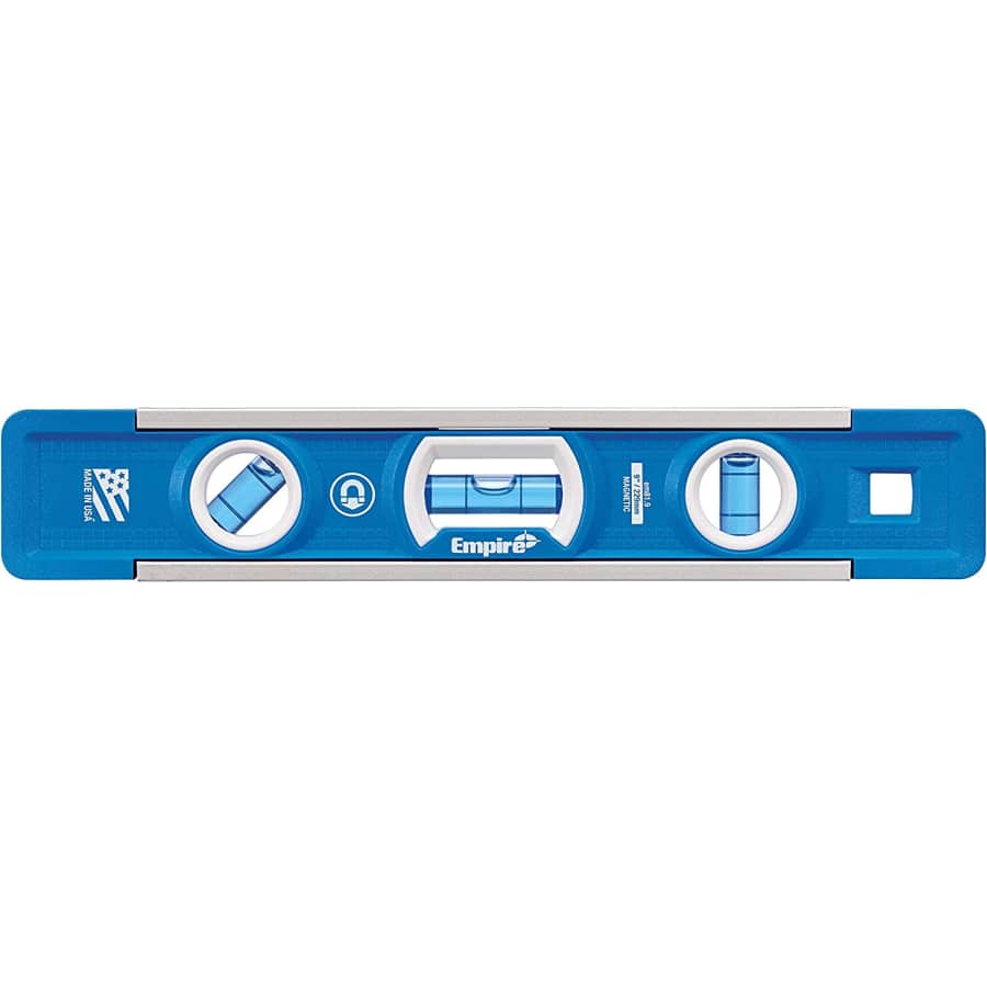 Empire True Blue 9" Aluminum Magnetic Torpedo Level for $10 Empire True Blue 9" Aluminum Magnetic Torpedo Level for $10