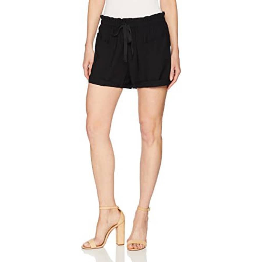 kensie Women's Swiss Twill Shorts, Black, XS for $29