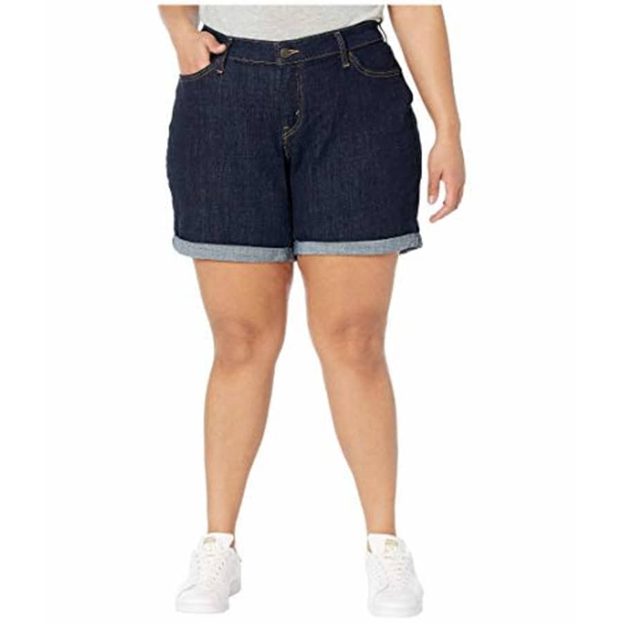 Levi's Women's Plus-Size New Shorts, Royal Rinse, 36 (US 16) for $15