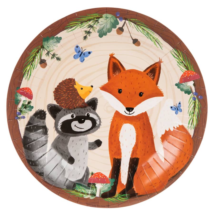 Brother Sister Design Woodland Large Paper Plate 20-Pack for $3 Brother Sister Design Woodland Large Paper Plate 20-Pack for $3
