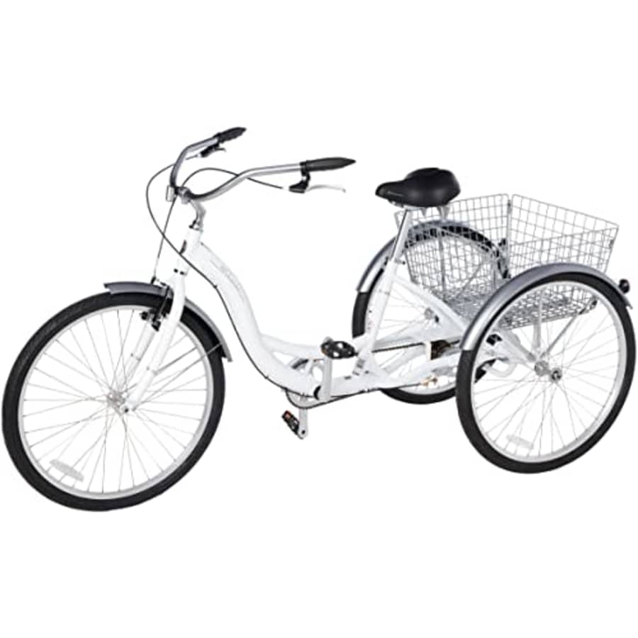 Schwinn Meridian Adult Tricycle, Three Wheel Cruiser Bike, 26-Inch Wheels, Low Step-Through for $607 Schwinn Meridian Adult Tricycle, Three Wheel Cruiser Bike, 26-Inch Wheels, Low Step-Through for $607