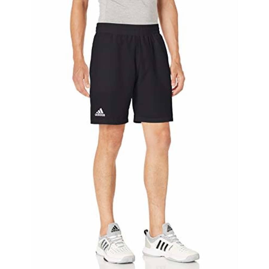 adidas Men's Tennis Club 9-Inch Shorts, Black/White, X-Small for $18