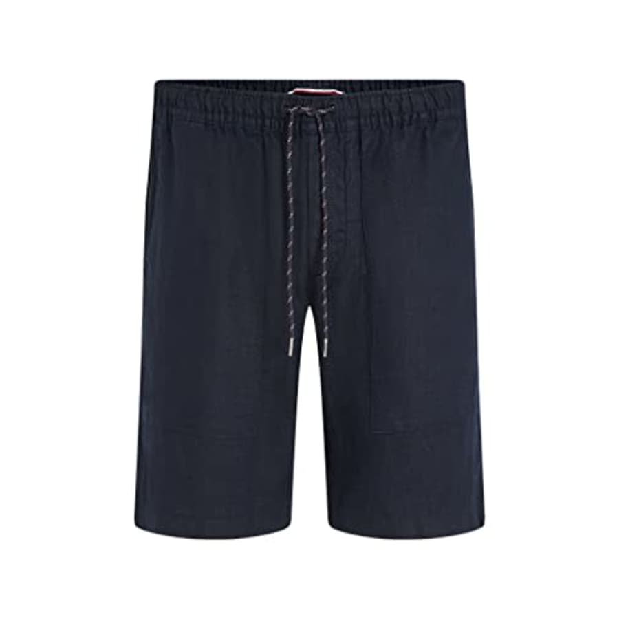 Tommy Hilfiger Men's Linen Shorts with Quick Dry, Desert Sky, 38 Regular for $26