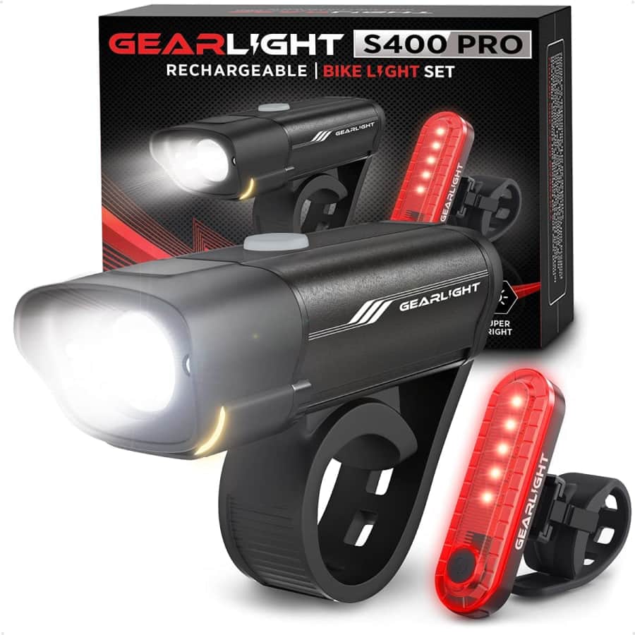 GearLight Rechargeable Bike Light Set for $22 GearLight Rechargeable Bike Light Set for $22