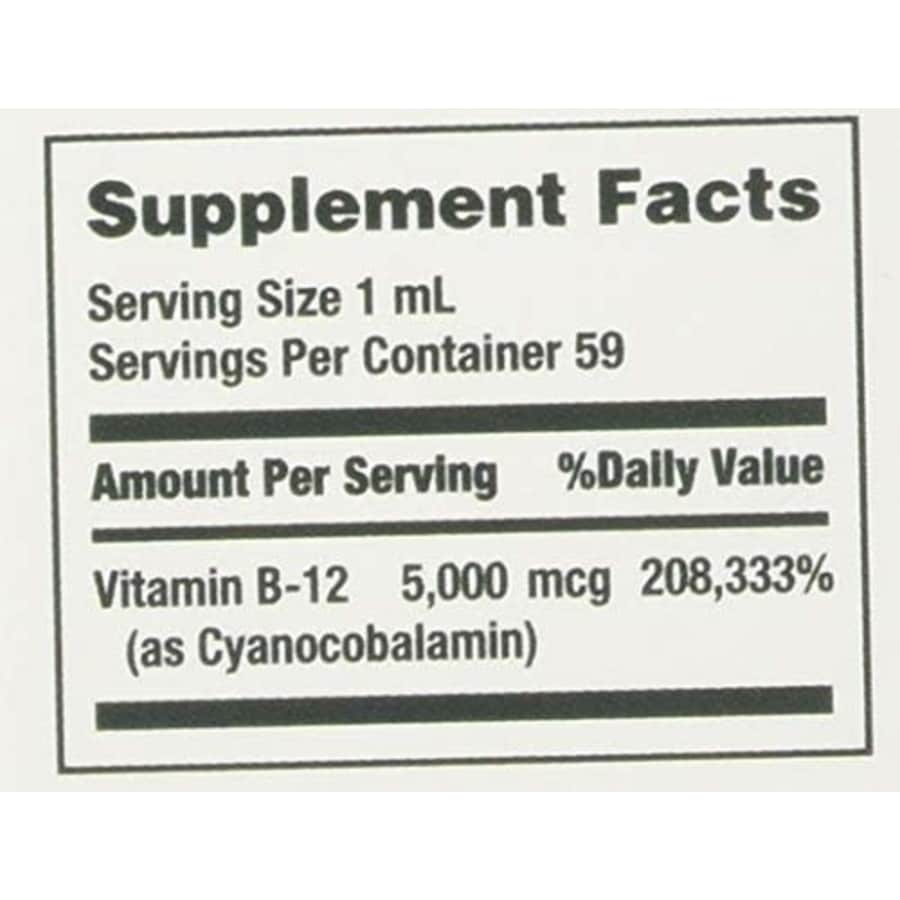Nature's Bounty B-12 5000 mcg Sublingual Liquid Energy Health 2 oz (Pack of 2) for $10 Nature's Bounty B-12 5000 mcg Sublingual Liquid Energy Health 2 oz (Pack of 2) for $10