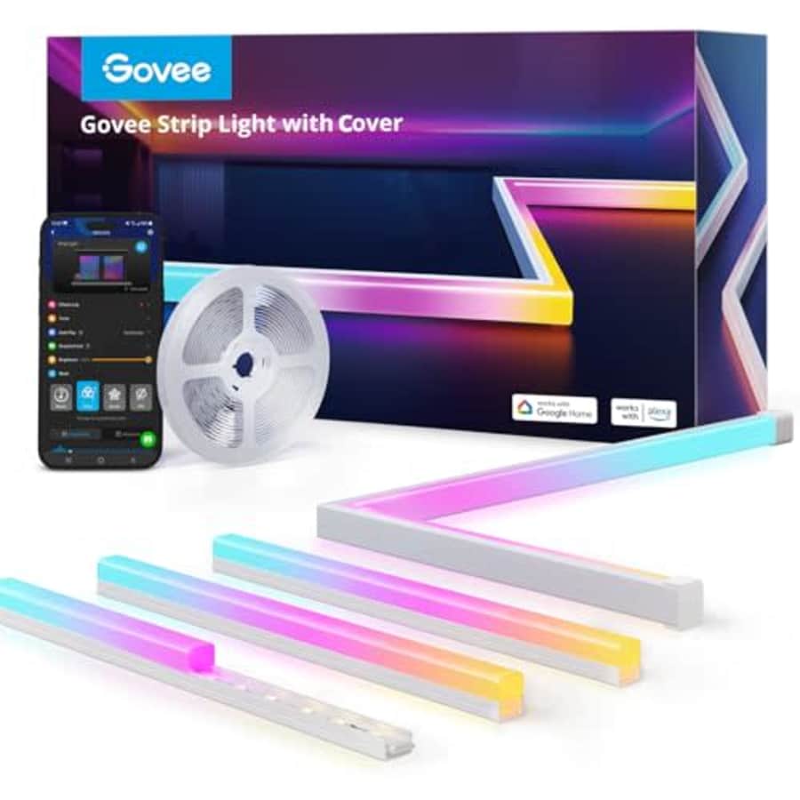 Govee 16.4-Foot RGBIC LED Strip Light w/ Cover for $60 w/ Prime Govee 16.4-Foot RGBIC LED Strip Light w/ Cover for $60 w/ Prime
