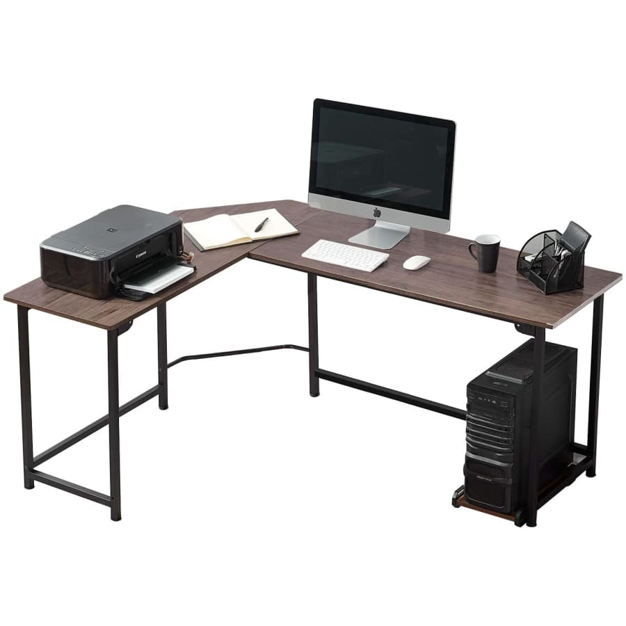 Vecelo 66" L-Shaped Computer Desk for $64