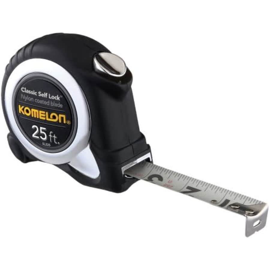 Komelon SL225; 25' x 1" Classic Self-Lock Tape Measure for $19