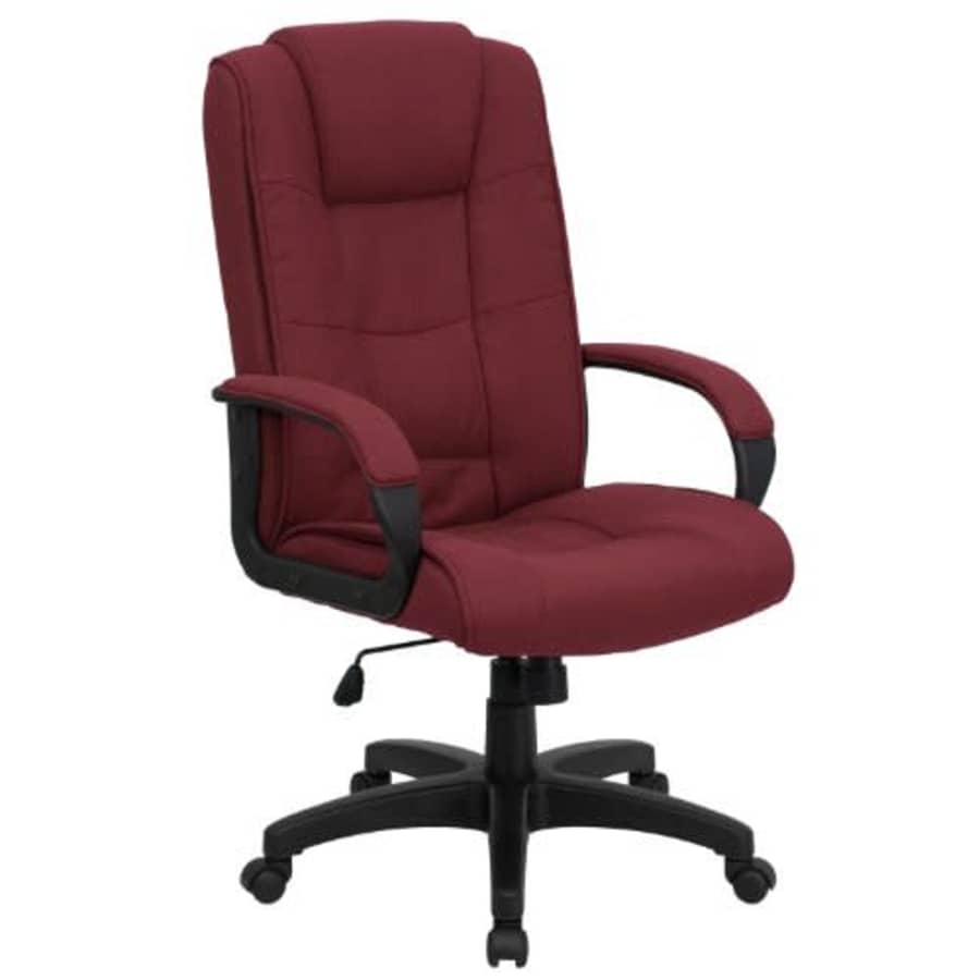 Flash Furniture High Back Burgundy Fabric Executive Swivel Office Chair with Arms for $168