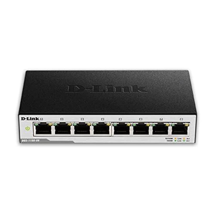 D-Link Ethernet Switch, 8 Port Easy Smart Managed Gigabit Network Internet Desktop (DGS-1100-08) for $50 D-Link Ethernet Switch, 8 Port Easy Smart Managed Gigabit Network Internet Desktop (DGS-1100-08) for $50
