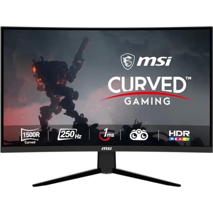 MSI G32C4X, 32" Gaming Monitor, 1920 x 1080 (FHD) Curved Gaming Monitor, 1 ms, 250Hz, FreeSync, for $209
