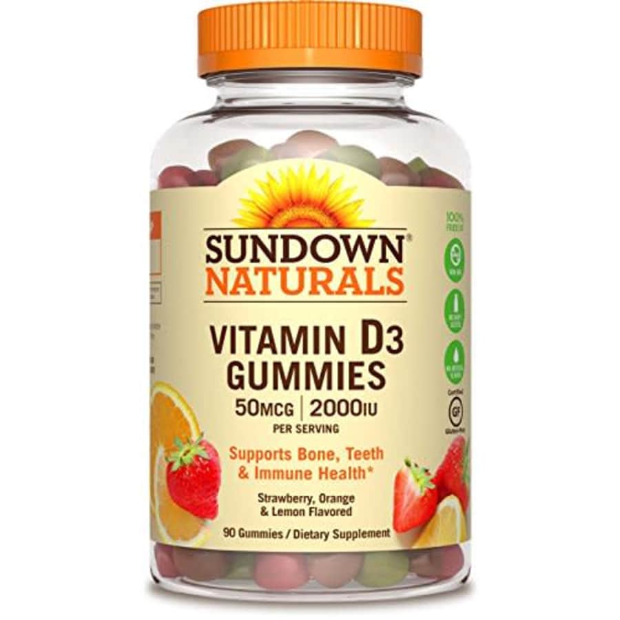 Sundown Vitamin D3 2000 IU Gummies, 90 Count for $8 Sundown Vitamin D3 2000 IU Gummies, 90 Count for $8