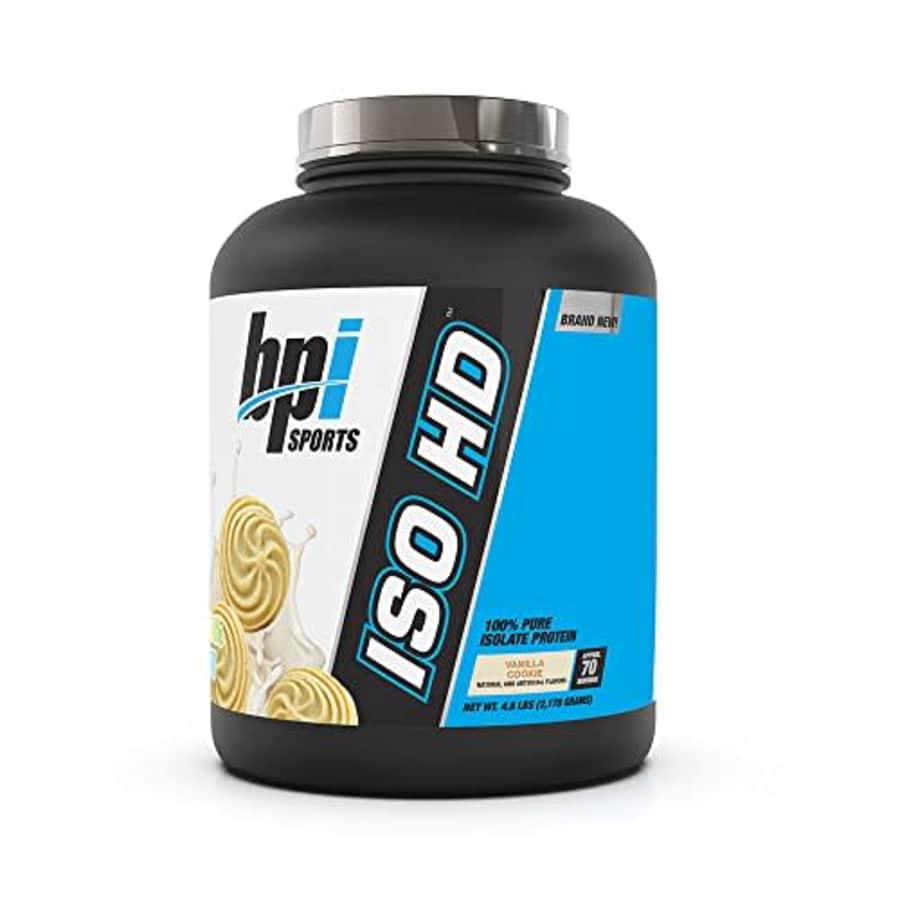 BPI Sports ISO HD Isolate Protein Vanilla Cookie, 76.8 oz - 69 Servings for $61 BPI Sports ISO HD Isolate Protein Vanilla Cookie, 76.8 oz - 69 Servings for $61