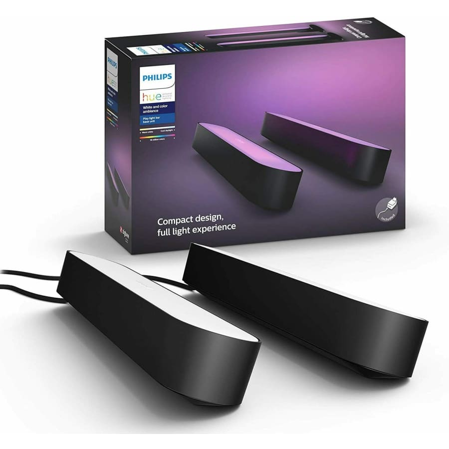 Philips Hue Play White & Color Ambiance Smart LED Light Bar Base Unit 2-Pack for $148
