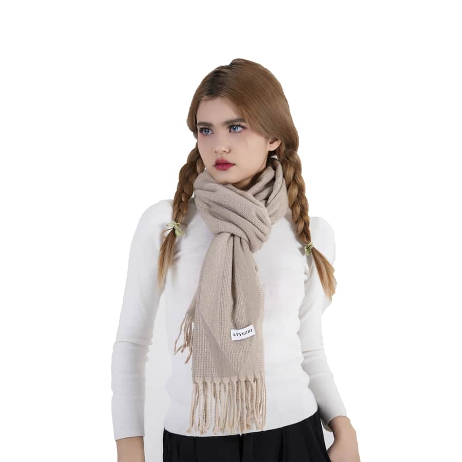 Women's Plaid Cashmere Scarf for $8 Women's Plaid Cashmere Scarf for $8