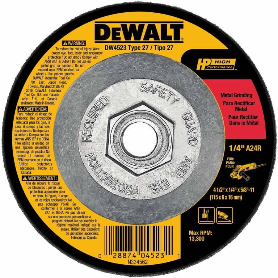 DeWalt Grinding Wheel for $3 DeWalt Grinding Wheel for $3