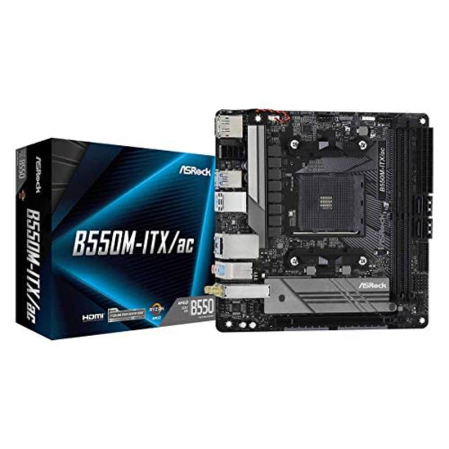 ASRock B550M-ITX/AC Supports 3rd Gen AMD AM4 Ryzen/Future AMD Ryzen Processors Motherboard for $112