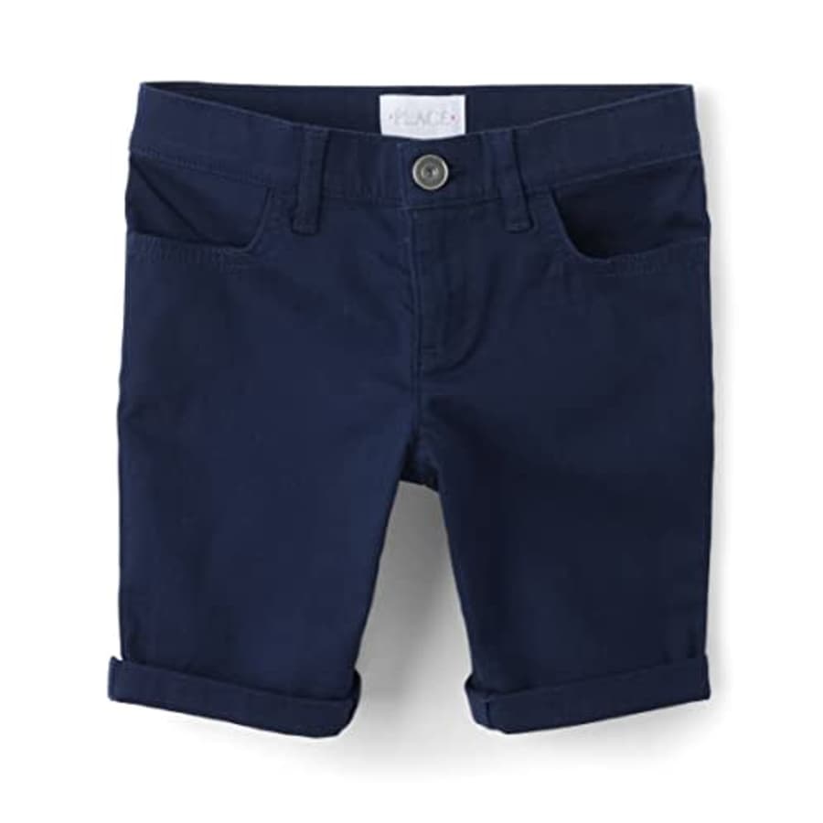 The Children's Place Girls' Solid Skimmer Shorts, Blue, 14 for $7 The Children's Place Girls' Solid Skimmer Shorts, Blue, 14 for $7