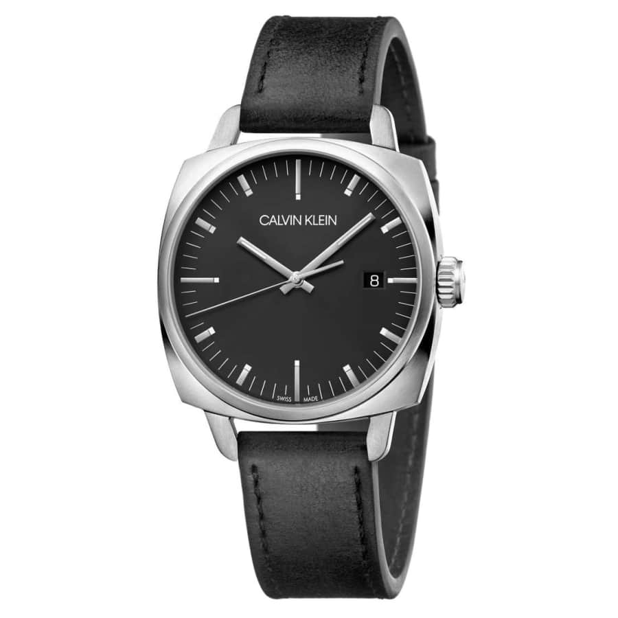 Calvin Klein Men's Frater Leather Watch for $49 Calvin Klein Men's Frater Leather Watch for $49