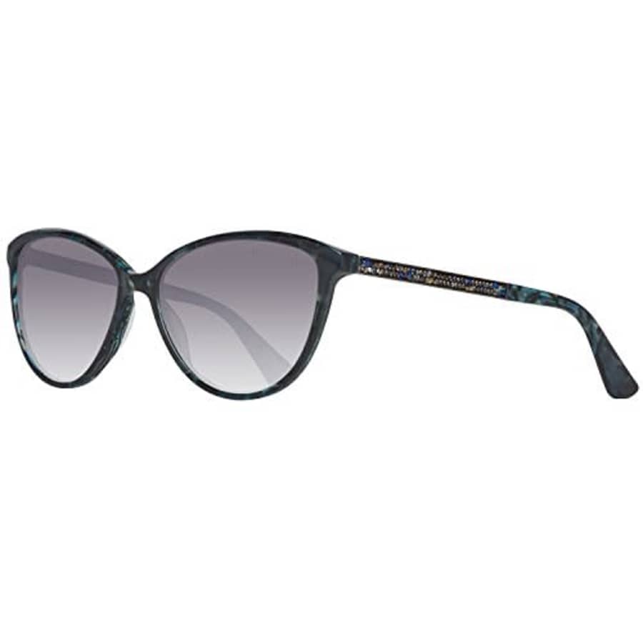 Guess By Marciano GM0755 Sunglasses - Shiny Blue Frame, Smoke Mirror Lenses, 57 mm GM07555790C for $24
