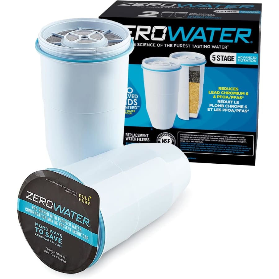 ZeroWater 5-Stage Replacement Filter 2-Pack for $30 ZeroWater 5-Stage Replacement Filter 2-Pack for $30