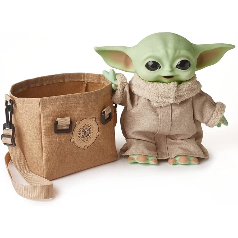 Star Wars The Mandalorian The Child 11" Figure w/ Carrying Satchel for $34