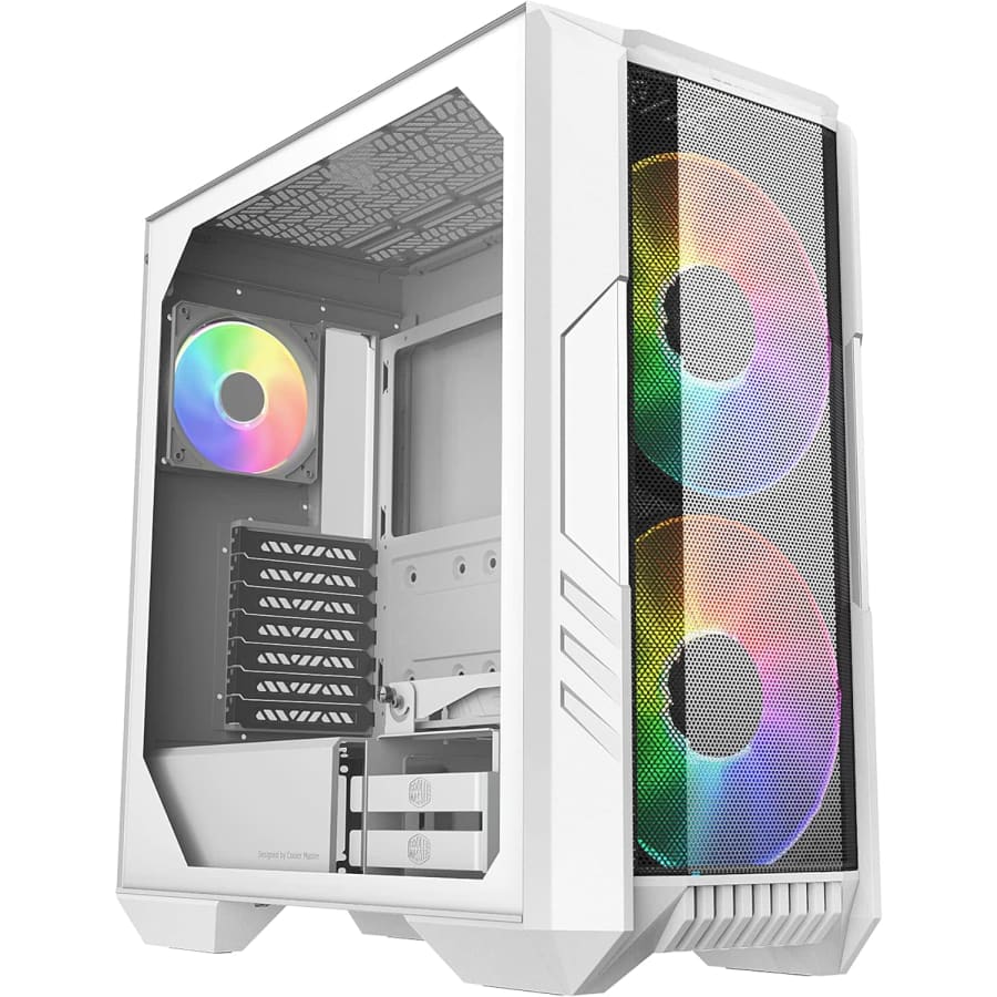 Cooler Master HAF 500 White High Airflow ATX Mid-Tower Case for $71