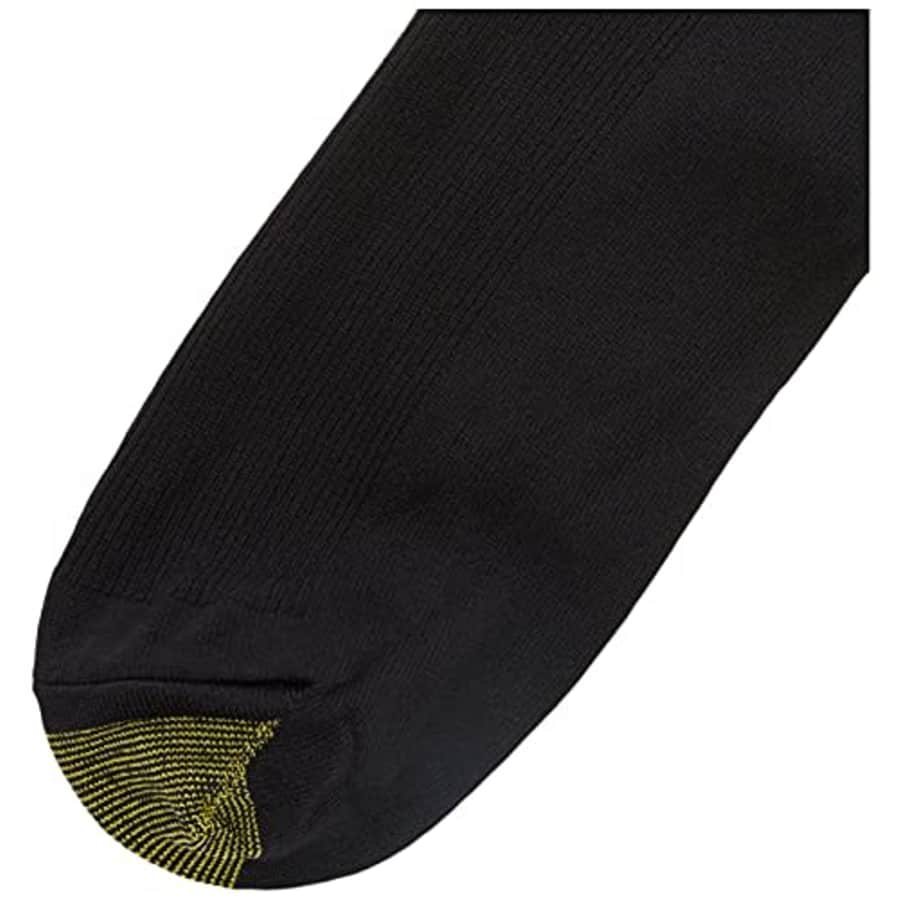 Gold Toe Men's Metropolitan Dress Socks, 3-Pairs, Black, X-Large for $21