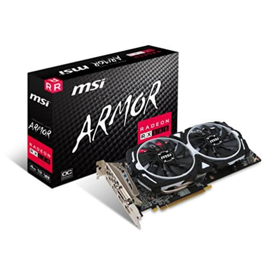 MSI Gaming Radeon RX 580 256-bit 4GB GDRR5 DirectX 12 VR Ready CFX Graphcis Card (RX 580 ARMOR 4G for $250 MSI Gaming Radeon RX 580 256-bit 4GB GDRR5 DirectX 12 VR Ready CFX Graphcis Card (RX 580 ARMOR 4G for $250