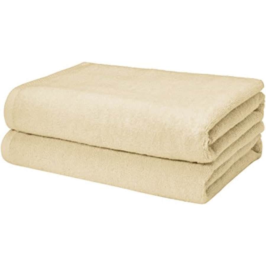 Amazon Basics Quick-Dry, Luxurious, Soft, 100% Cotton Towels, Linen - Set of 2 Bath Towels for $25 Amazon Basics Quick-Dry, Luxurious, Soft, 100% Cotton Towels, Linen - Set of 2 Bath Towels for $25