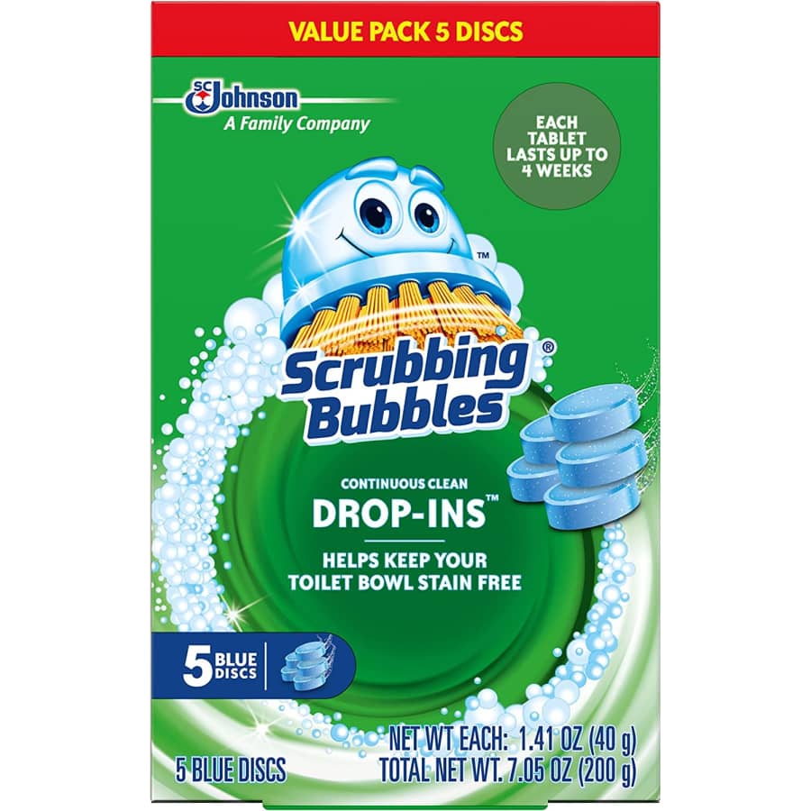 Scrubbing Bubbles Toilet Cleaner Drop Ins 5-Pack for $6 Scrubbing Bubbles Toilet Cleaner Drop Ins 5-Pack for $6