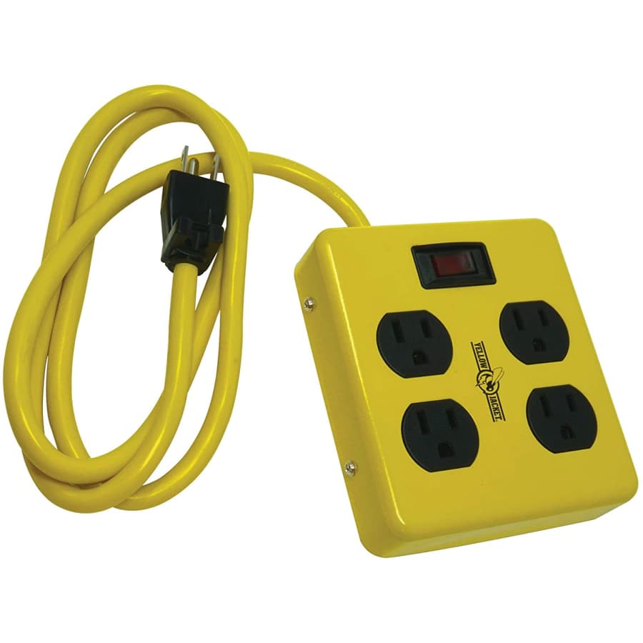 Yellow Jacket 4-Outlet Power Block for $19 Yellow Jacket 4-Outlet Power Block for $19